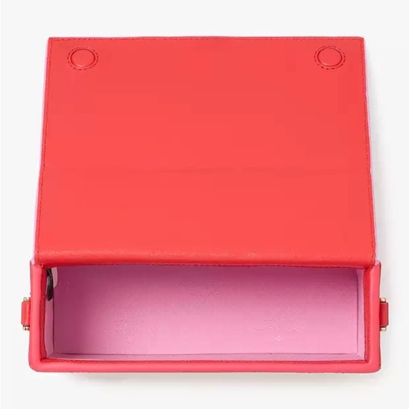 Kate Spade Cherry Print Pink and Red Crossbody Bag sticky situation bubble gum - Picture 4 of 8